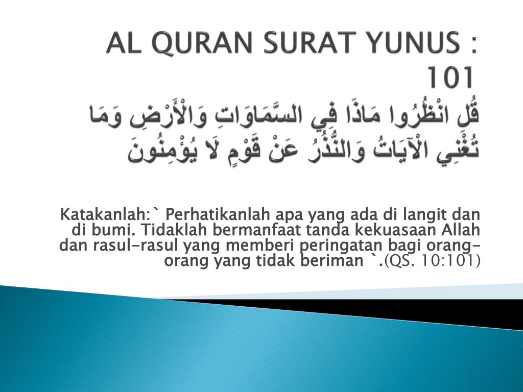 Detail Surat Yunus 101 Nomer 9