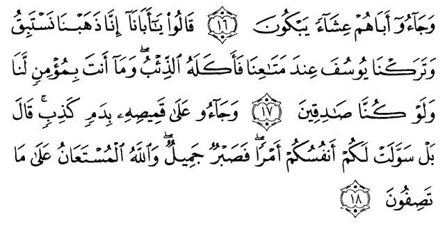 Detail Surat Yusuf Ayat 1 16 Nomer 19