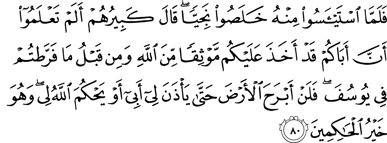Detail Surat Yusuf Ayat 21 Nomer 31