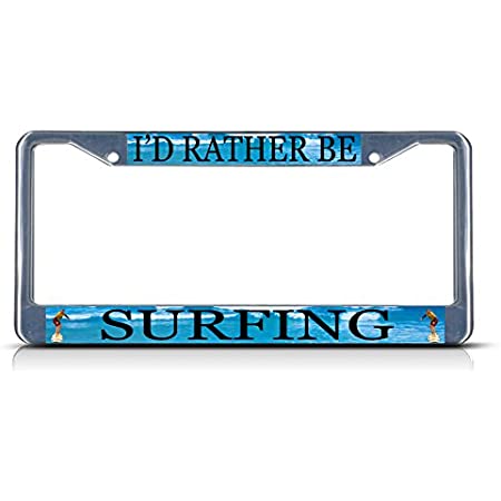 Detail Surfing License Plate Frame Nomer 24