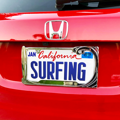 Detail Surfing License Plate Frame Nomer 28