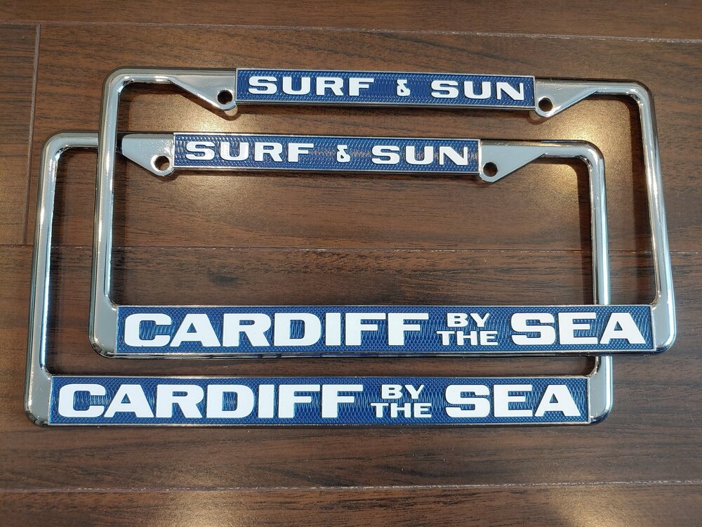 Detail Surfing License Plate Frame Nomer 9