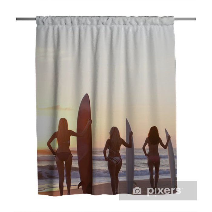 Detail Surfing Shower Curtains Nomer 13