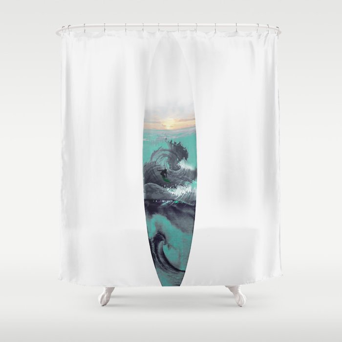 Detail Surfing Shower Curtains Nomer 20