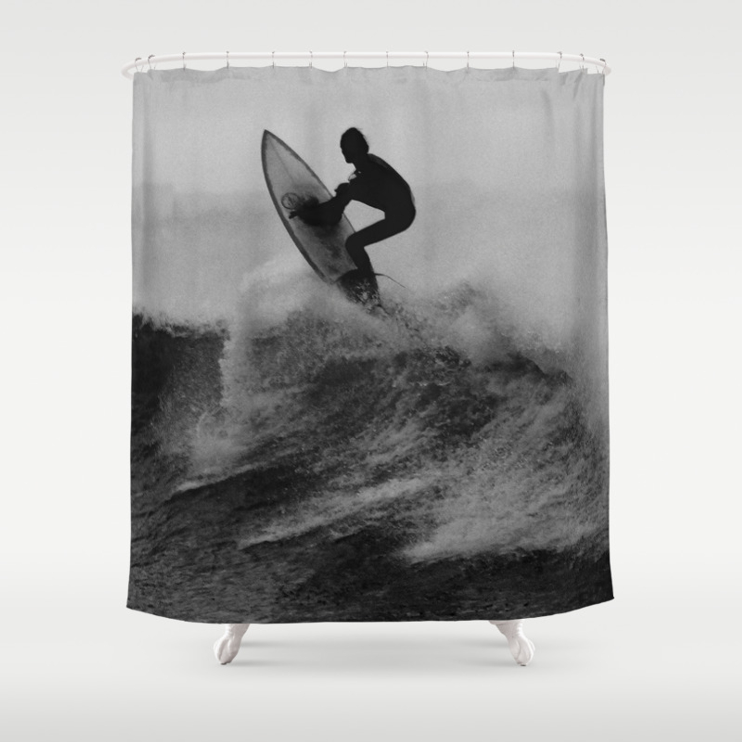 Detail Surfing Shower Curtains Nomer 23
