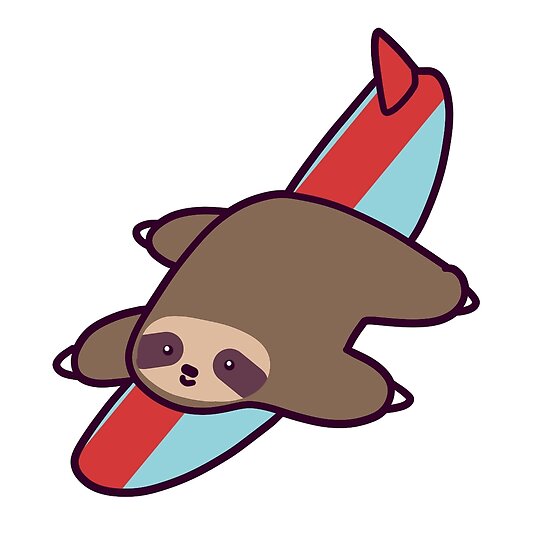 Surfing Sloth - KibrisPDR
