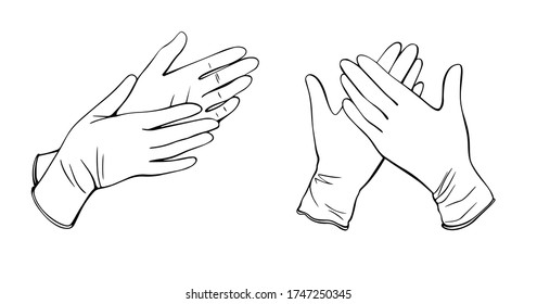 Detail Surgical Gloves Clipart Nomer 32