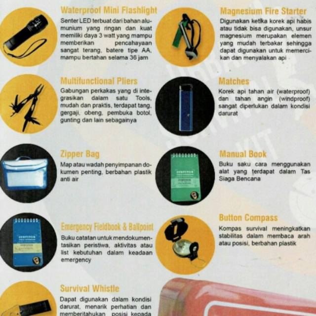 Detail Survival Kit Bencana Alam Nomer 4