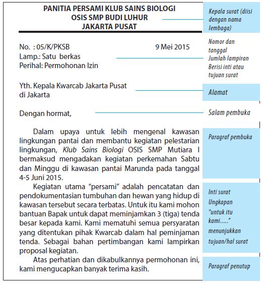 Detail Susunan Surat Dinas Nomer 20