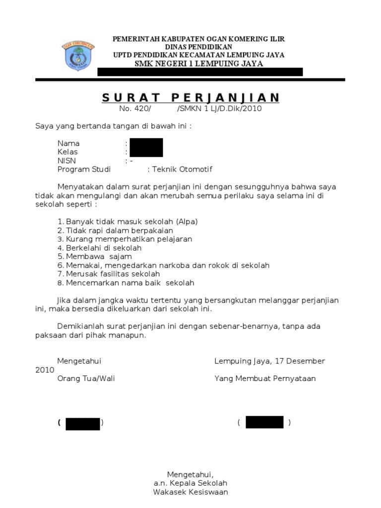 Detail Susunan Surat Dinas Nomer 27