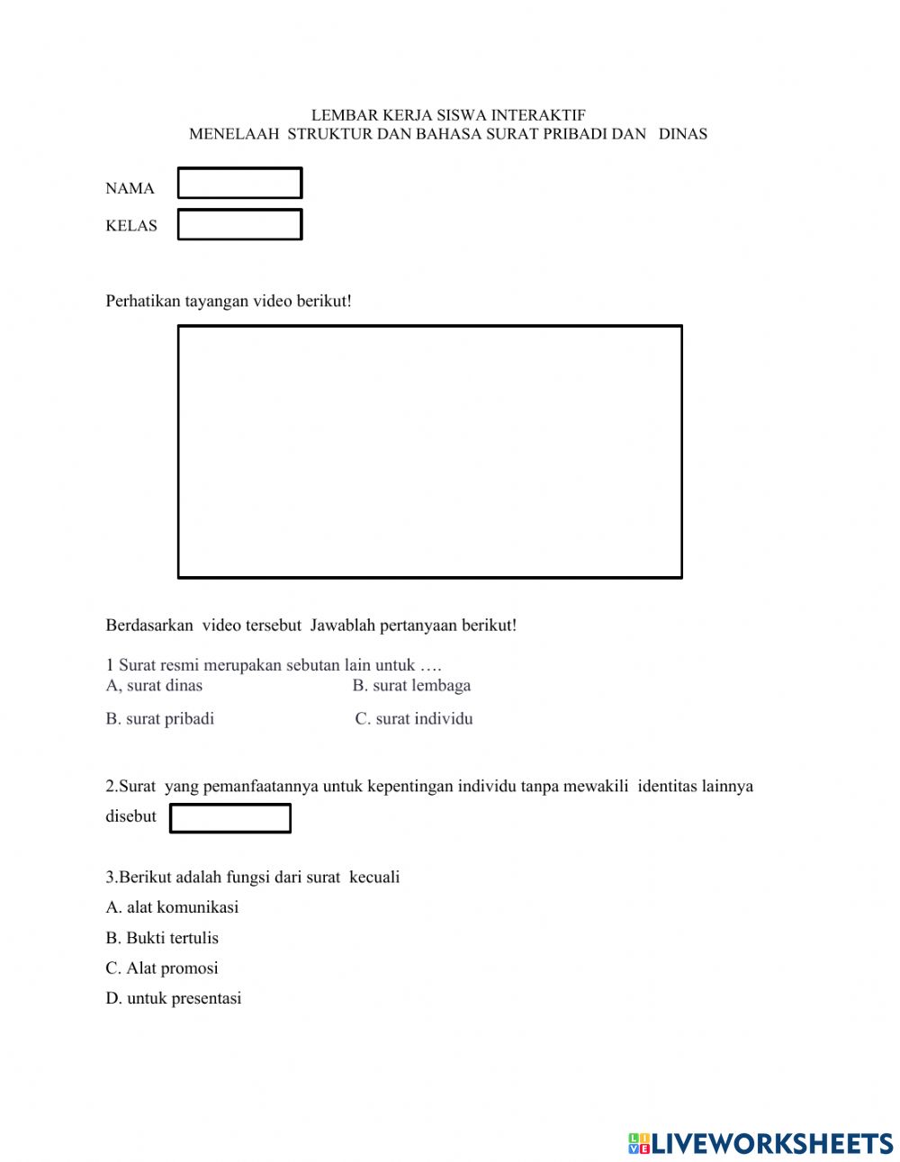 Detail Susunan Surat Dinas Nomer 30