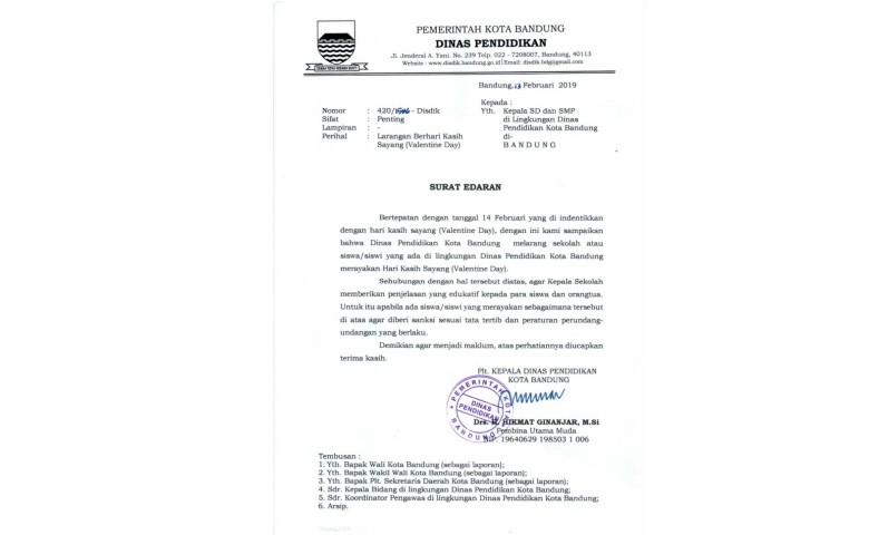 Detail Susunan Surat Dinas Nomer 46