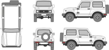 Detail Suzuki Samurai Silhouette Nomer 19