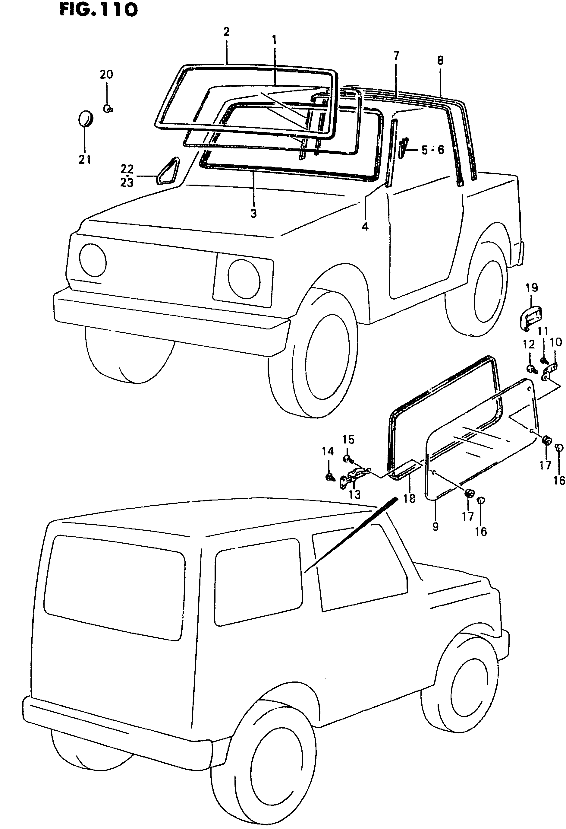 Detail Suzuki Samurai Window Seals Nomer 46