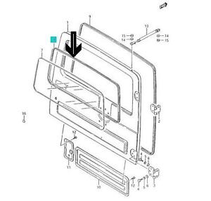 Detail Suzuki Samurai Window Seals Nomer 9