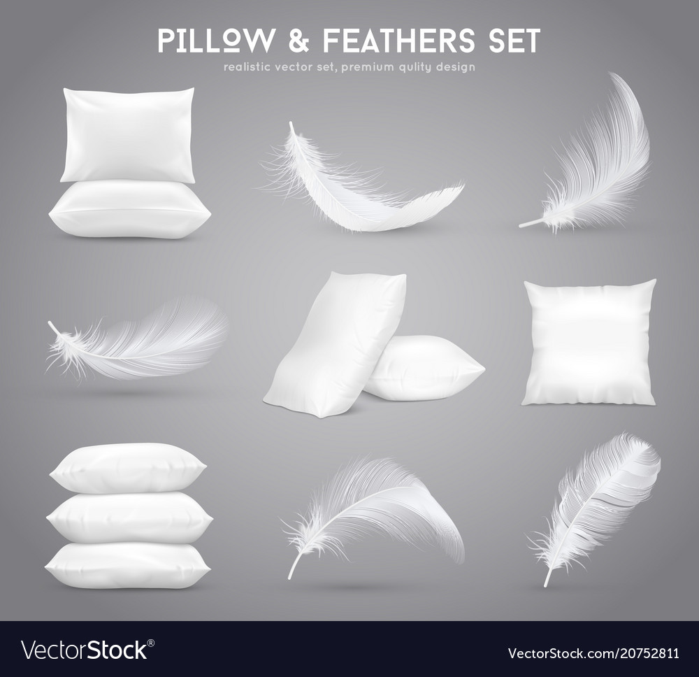 Detail Swan Feather Pillow Nomer 34