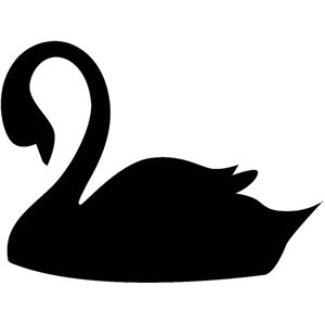 Detail Swan Silhouette Clip Art Nomer 17