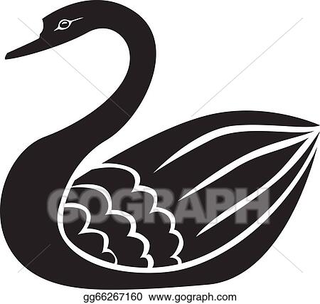 Detail Swan Silhouette Clip Art Nomer 33