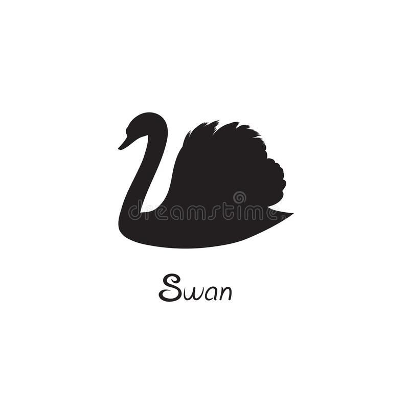 Detail Swan Silhouette Clip Art Nomer 42