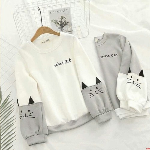 Detail Sweater Gambar Kucing Nomer 6