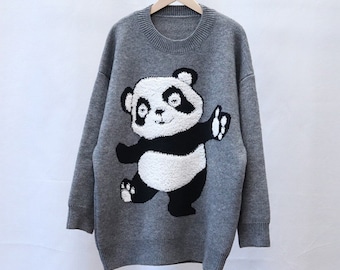 Detail Sweater Gambar Panda Nomer 20
