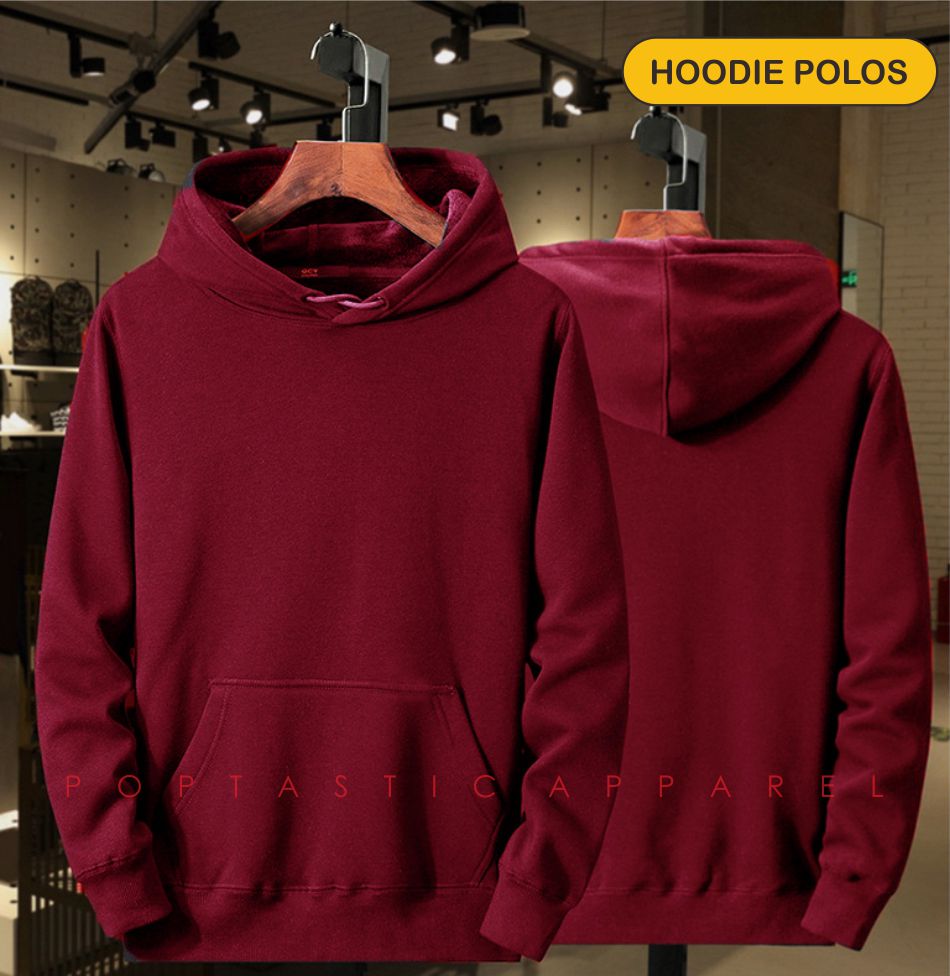 Detail Sweater Merah Polos Depan Belakang Nomer 17