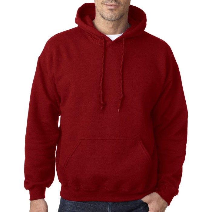 Detail Sweater Merah Polos Depan Belakang Nomer 7