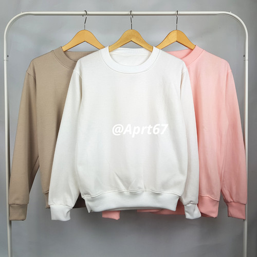 Detail Sweater Putih Polos Depan Belakang Nomer 36