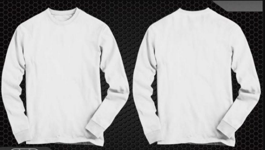 Detail Sweater Putih Polos Depan Belakang Nomer 4