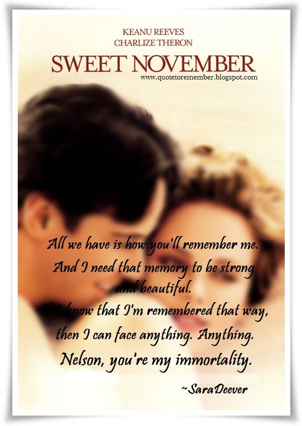 Detail Sweet November Quotes Nomer 4