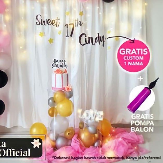 Detail Sweet Seventeen Backdrop Nomer 11