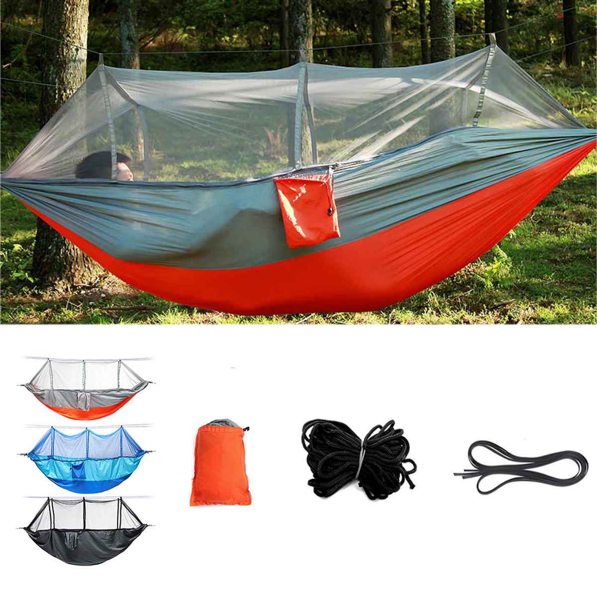 Detail Swing Hammock With Mosquito Net Nomer 50