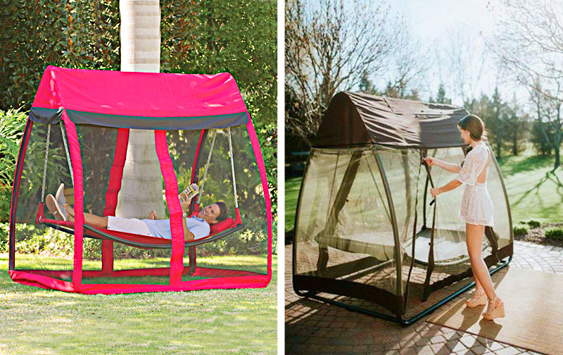 Detail Swing Hammock With Mosquito Net Nomer 8