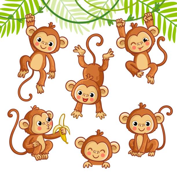 Detail Swinging Monkeys Clipart Nomer 12