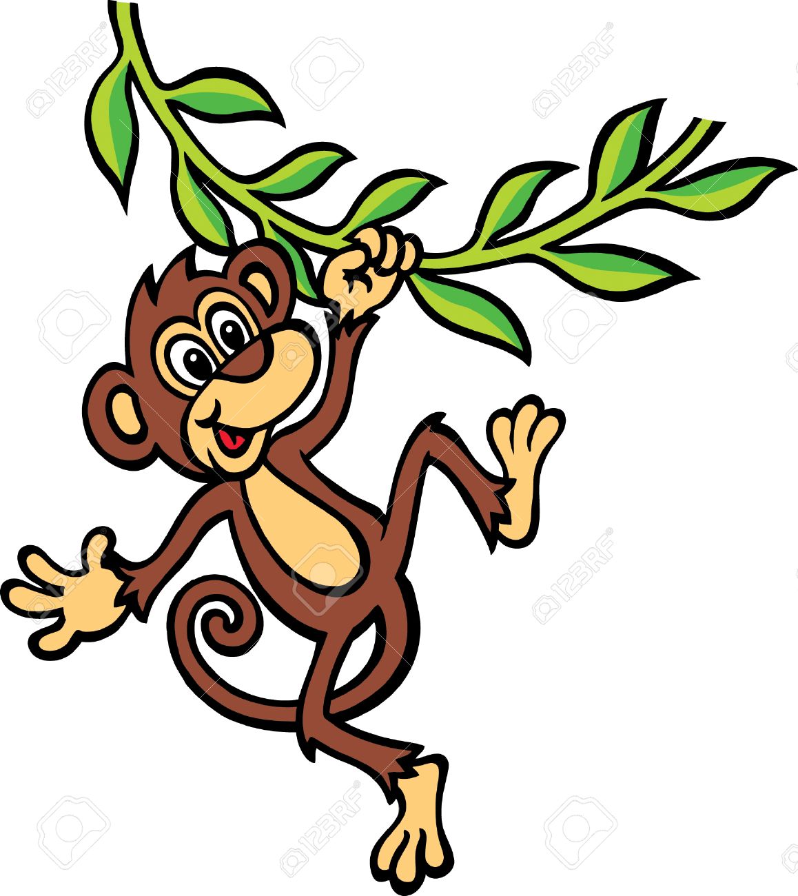 Detail Swinging Monkeys Clipart Nomer 3
