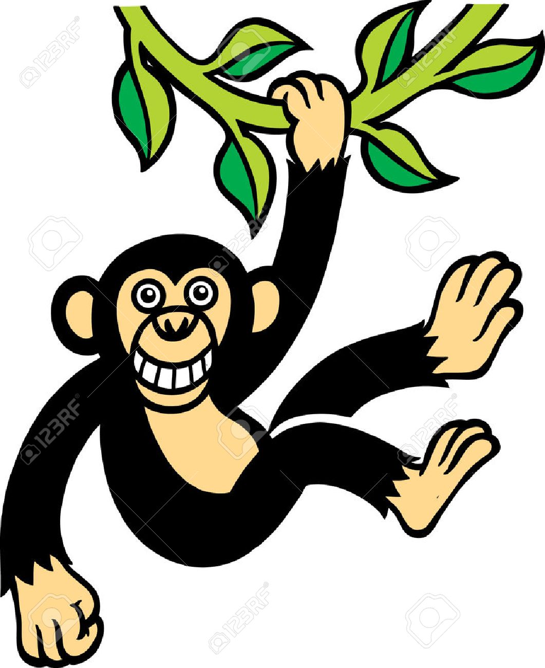 Detail Swinging Monkeys Clipart Nomer 25