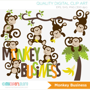 Detail Swinging Monkeys Clipart Nomer 30