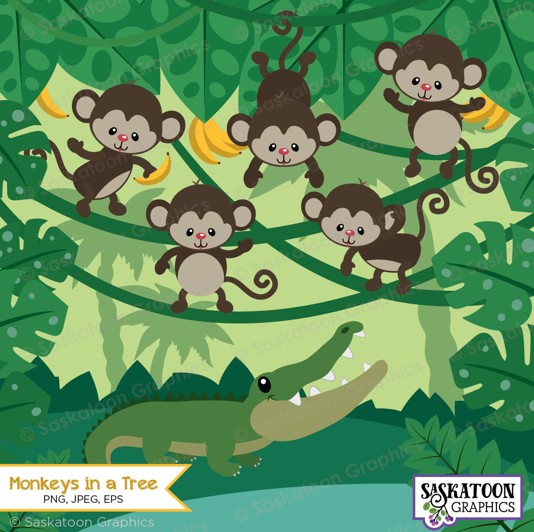 Detail Swinging Monkeys Clipart Nomer 43