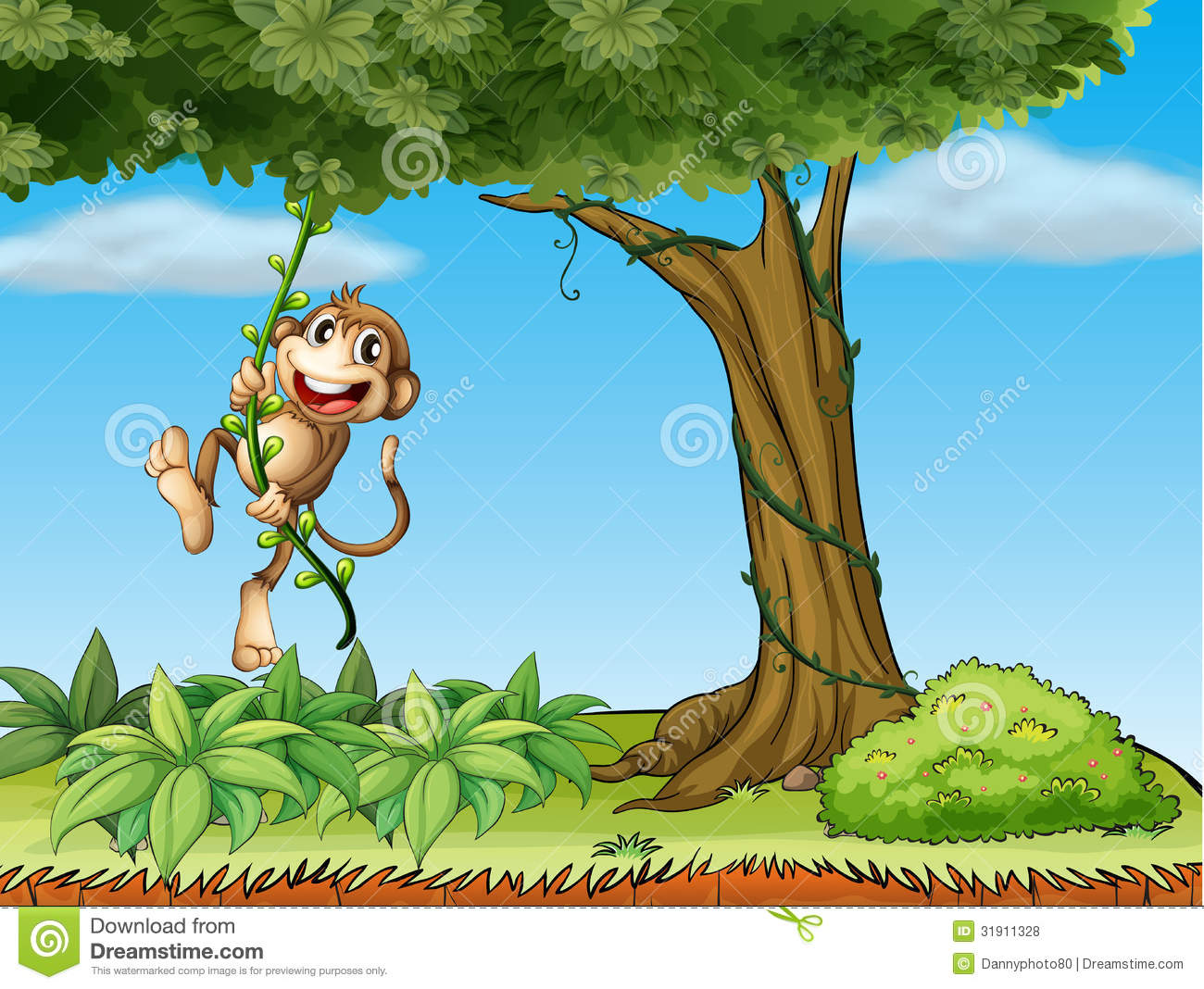 Detail Swinging Monkeys Clipart Nomer 46