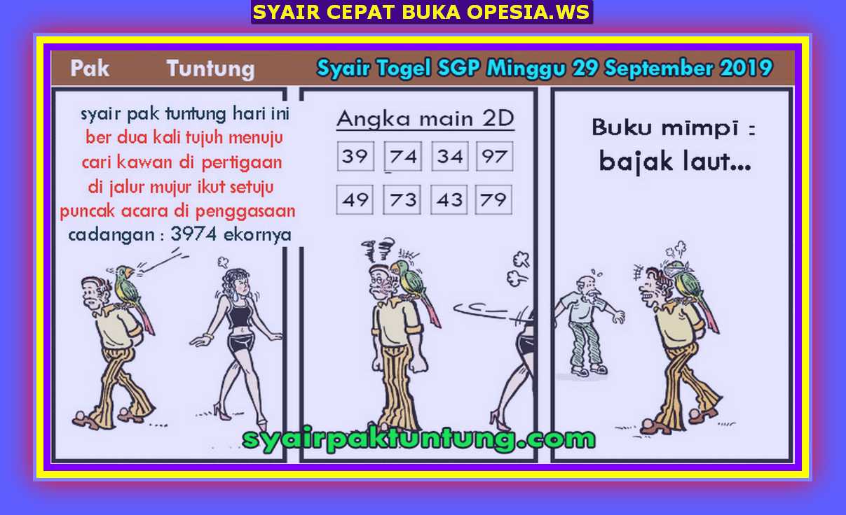 Detail Syair Gambar Pak Tuntung Hari Ini Nomer 37