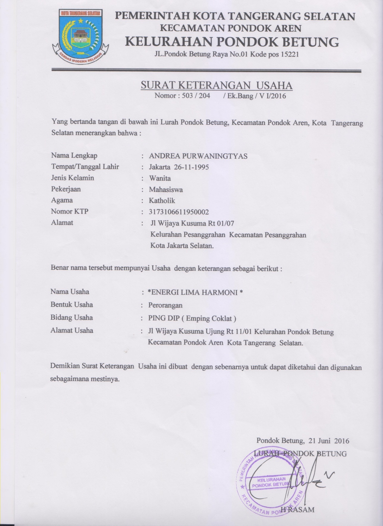 Detail Syarat Buat Surat Keterangan Usaha Nomer 21