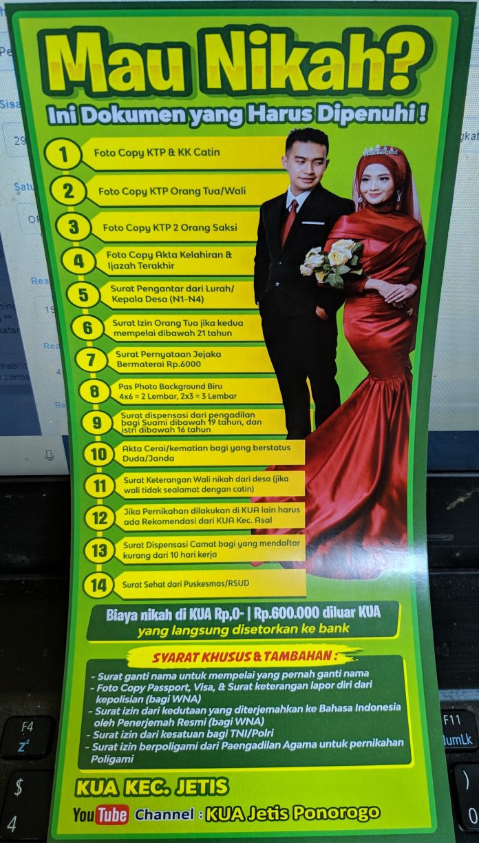 Detail Syarat Foto Untuk Nikah Nomer 17