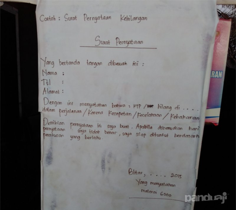 Detail Syarat Membuat Surat Kehilangan Ktp Nomer 24