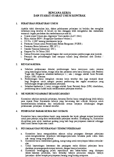 Detail Syarat Umum Surat Perintah Kerja Nomer 2