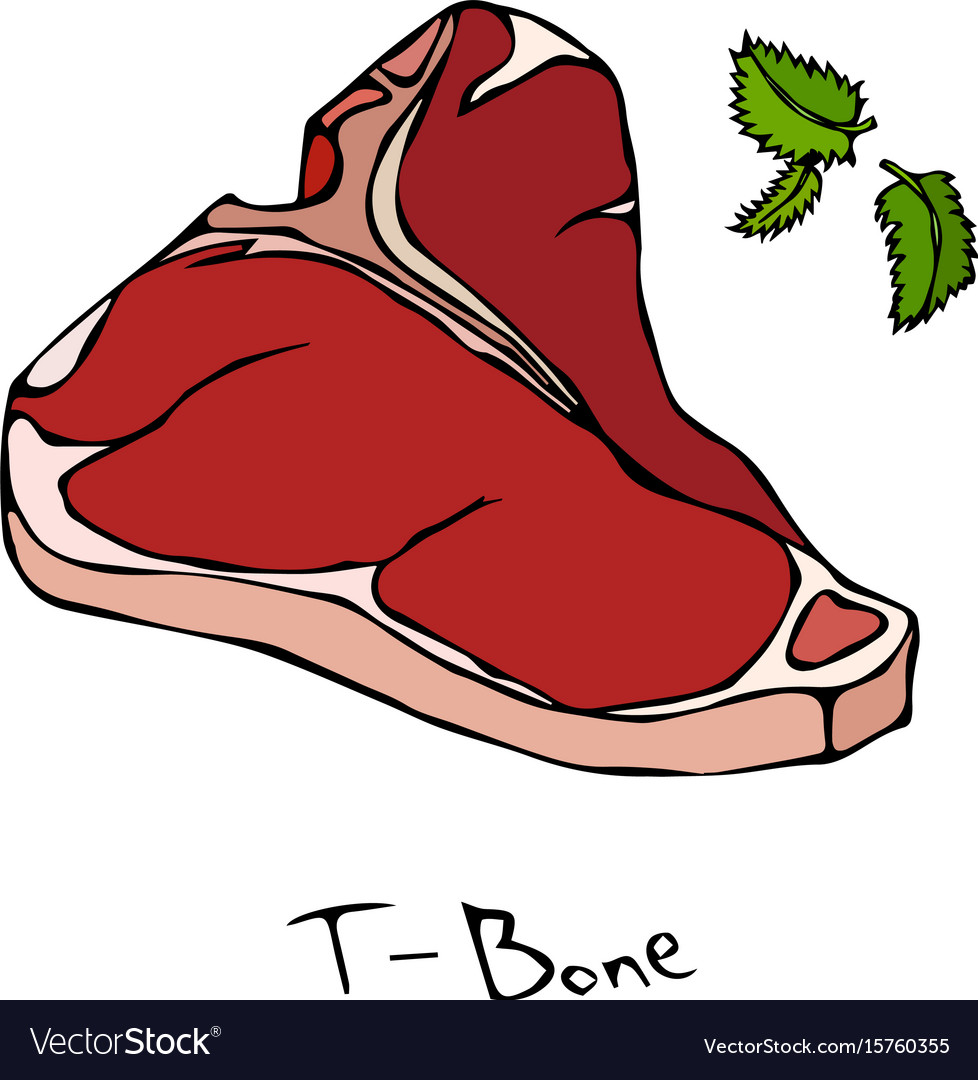 Detail T Bone Steak Clipart Nomer 7