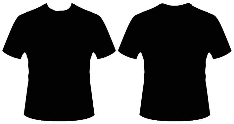 Detail T Shirt Design Polos Depan Belakang Nomer 3