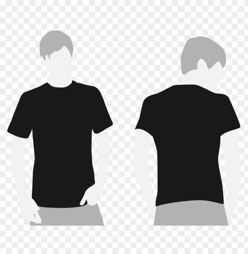 Detail T Shirt Front And Back Png Nomer 9
