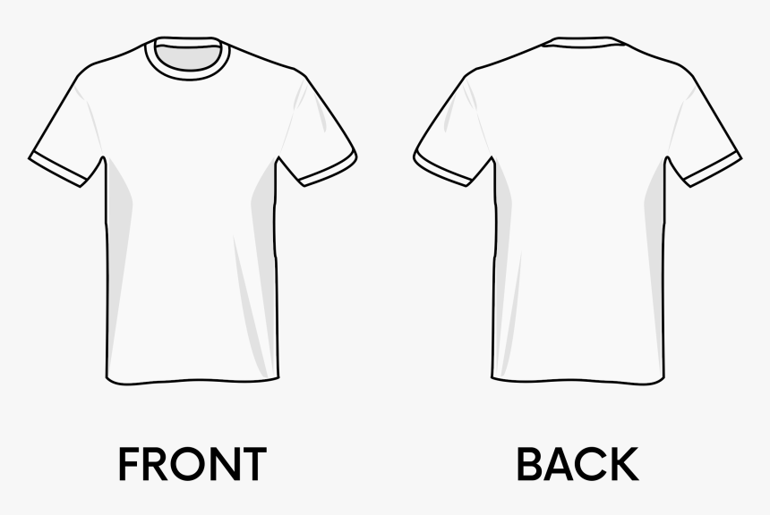 Detail T Shirt Front And Back Png Nomer 6