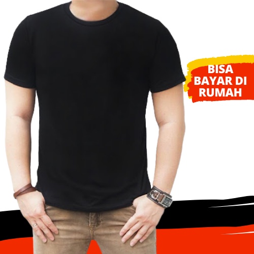 Detail T Shirt Hitam Polos Depan Belakang Nomer 30