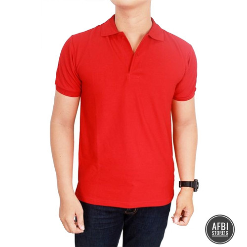 Download T Shirt Polos Merah Nomer 13